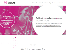 Tablet Screenshot of experiencewave.com
